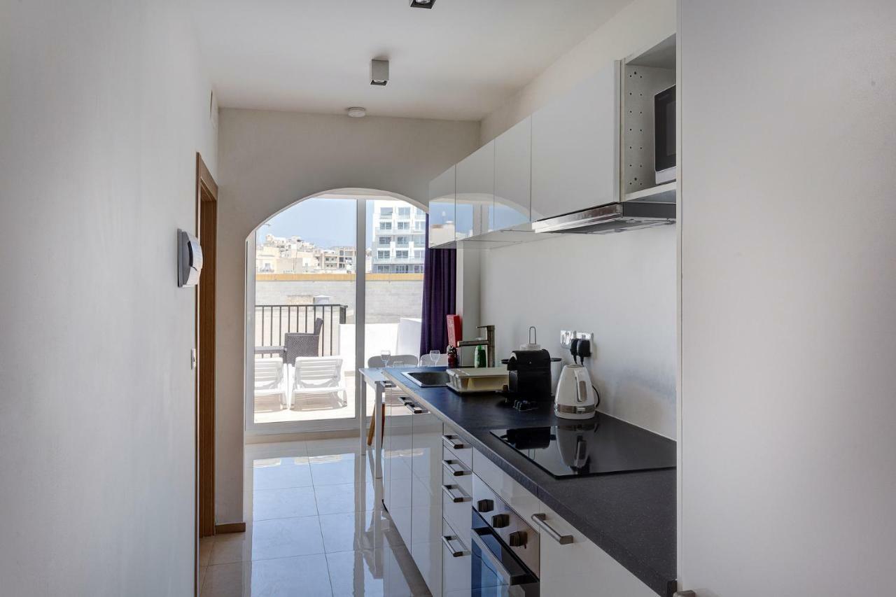 Cosy 1Br Penthouse With Terrace, Great Location Gzira Exterior foto