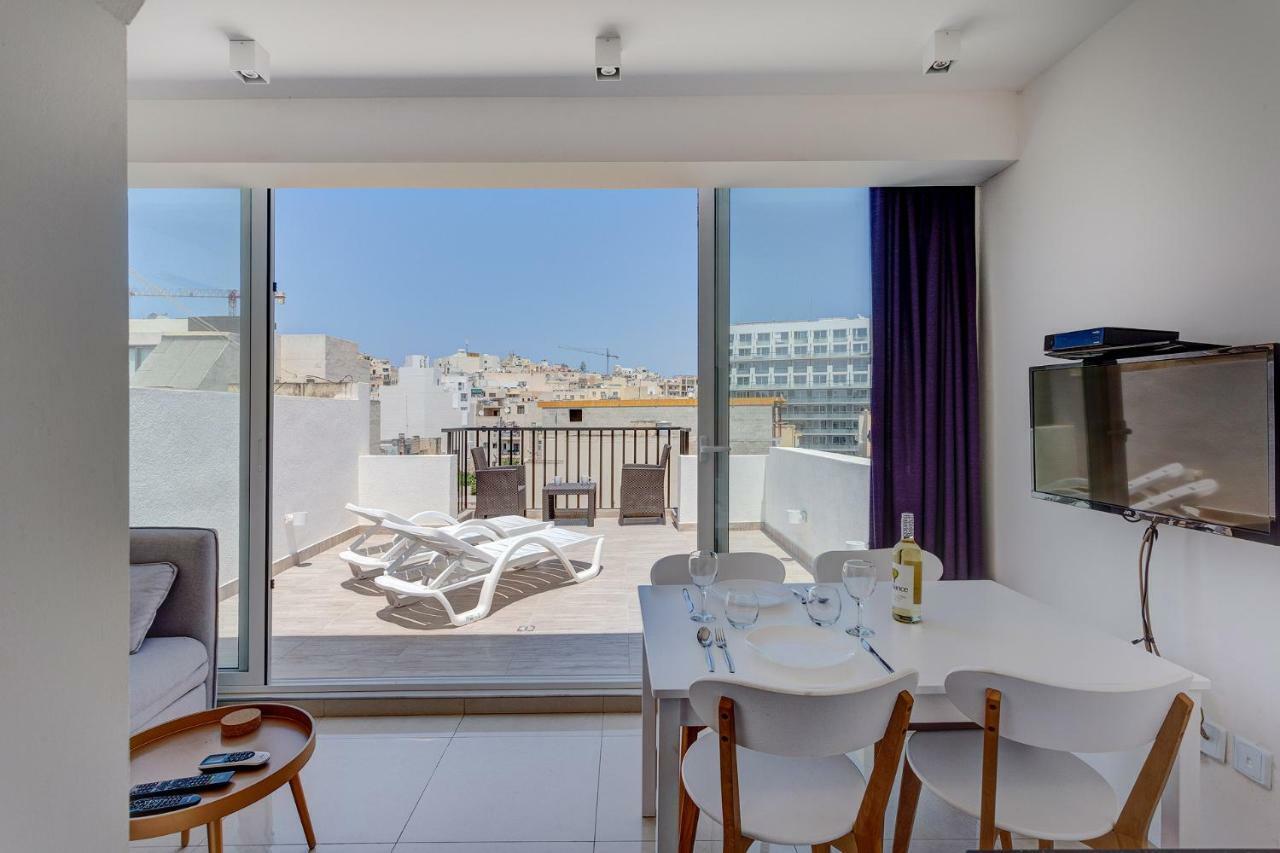 Cosy 1Br Penthouse With Terrace, Great Location Gzira Exterior foto
