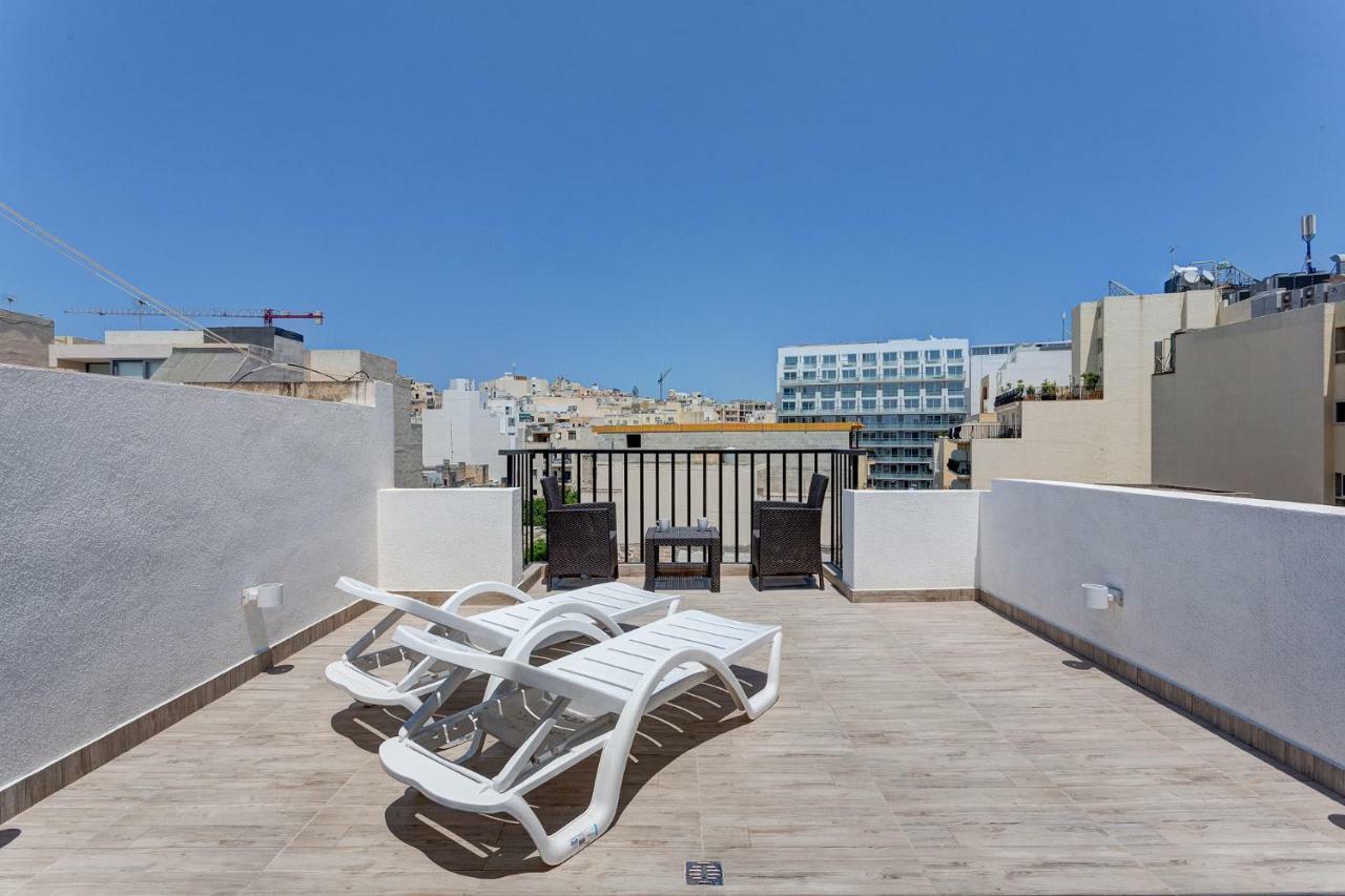 Cosy 1Br Penthouse With Terrace, Great Location Gzira Exterior foto